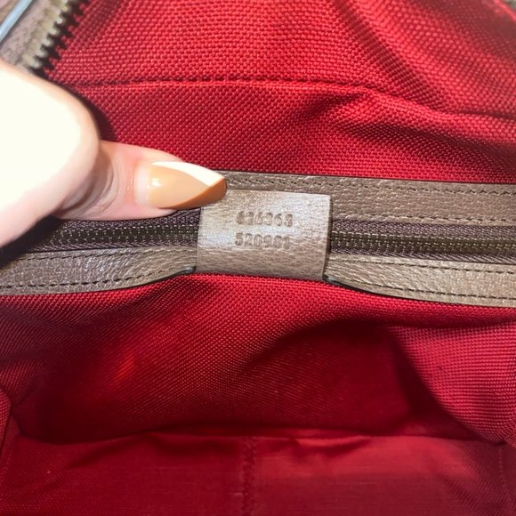 RARE! Gucci Houndstooth And Stripe Shoulder Bag Red & Green NEW W DUSTBAG - Picture 5 of 10